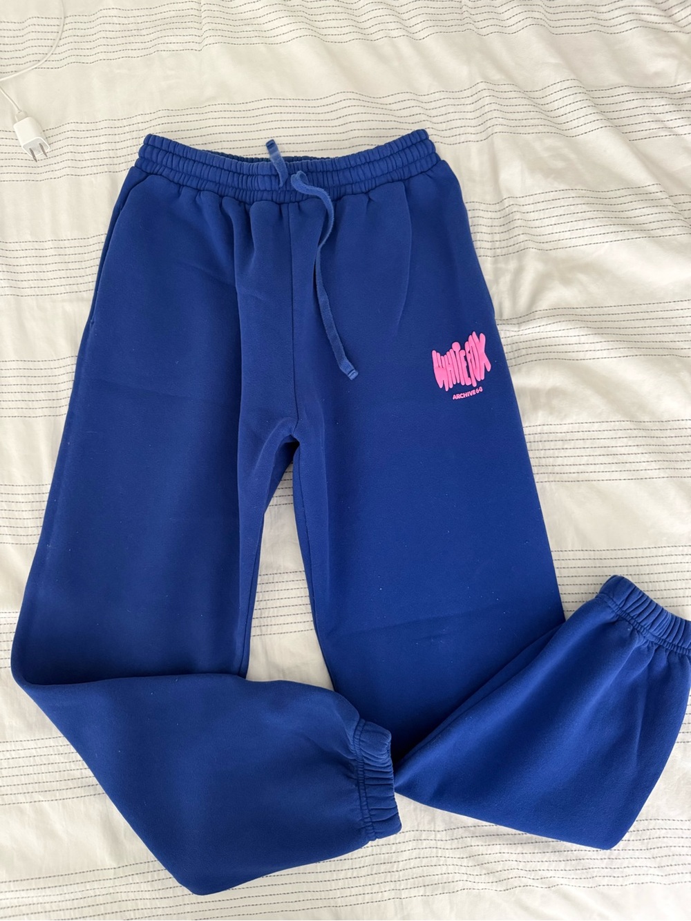 White Fox Blue Sweats
